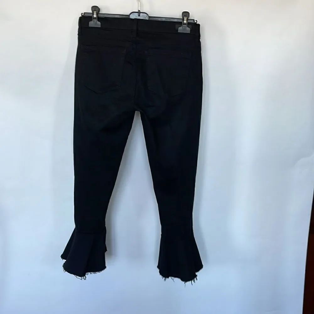 Blank NYC Black Bell Bottom Stretch Jeans, 29 - Picture 4 of 5